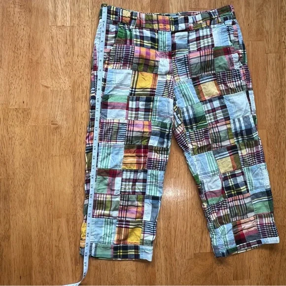 Vintage J.Crew Madras Plaid Capris – Summer 2008 – Size 2 🌞 - Picture 4 of 8